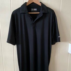 Callaway Black Opti-Dri Opti-Vent Polo Shirt L